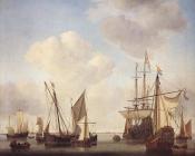 Warships at Amsterdam - 小威廉·凡·德·维尔德